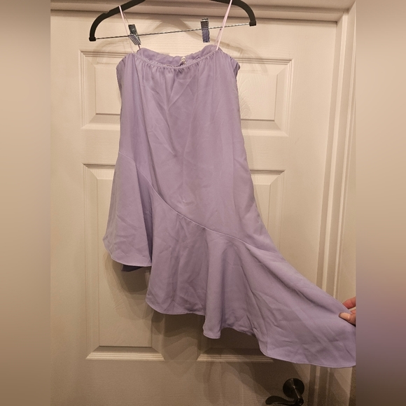 amanda uprichard purple asymmetrical top - Picture 4 of 5